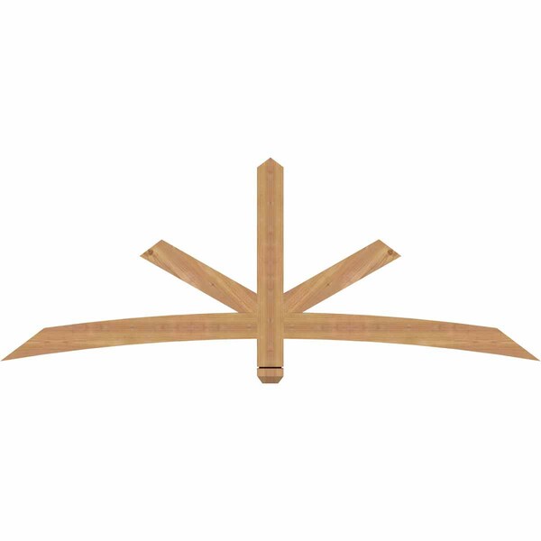 Ekena Millwork Alberta Smooth Timber Gable Bracket, Western Red Cedar, 72"W x 27"H x 1 1/2"D x 3 1/2"F, 9/12 Pitch GBW072X27X0204ALB00SWR - main